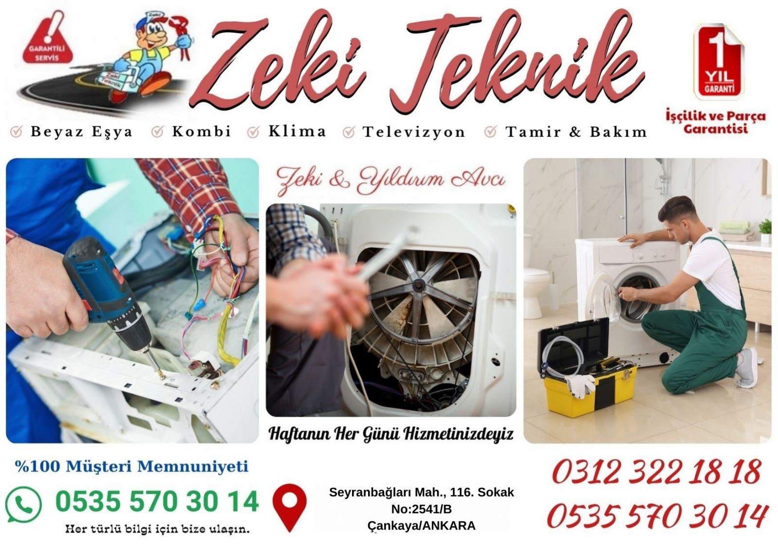 Seyranbağları Çamaşır Makinesi Tamircisi